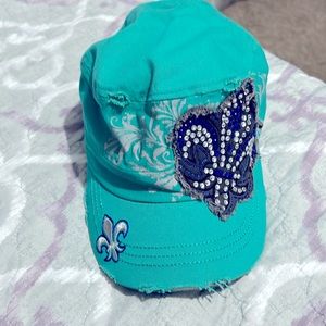 Cute green sparkly hat